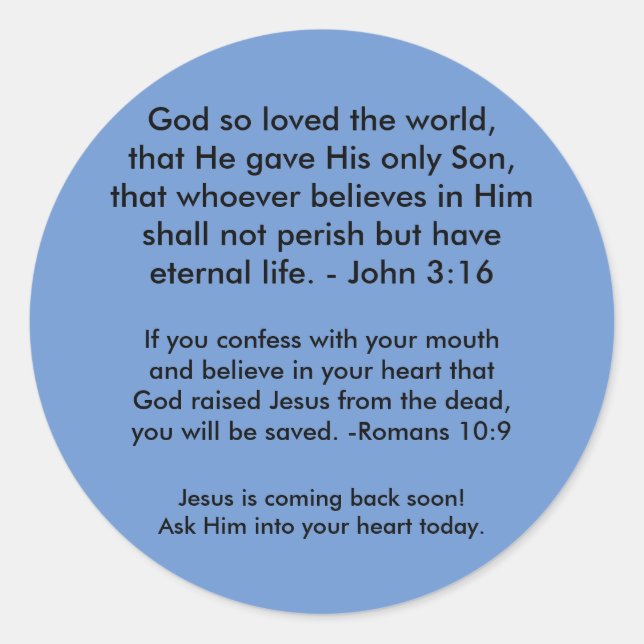 Autocollants de l'Évangile (Devant)