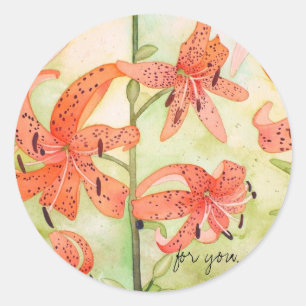 Autocollants de Lillies de tigre, pour vous