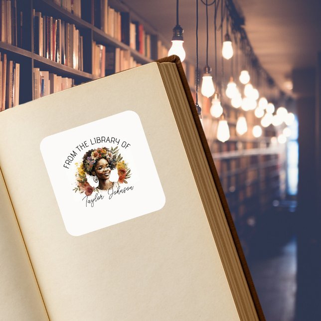 Autocollants de livre, plaque de bibliothèque Nom  (Créateur téléchargé)