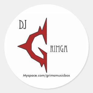 Autocollants de logo du DJ Grimga
