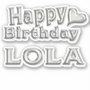 Autocollants de Lola Happy Birthday