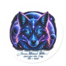 autocollants de loup