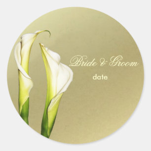 Autocollants de mariage Calla Lillies