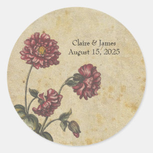 Autocollants de mariage gothique romantique – Somb