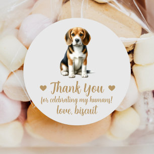 Autocollants de mariage personnalisés pour chien B