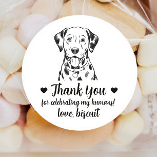 Autocollants de mariage personnalisés pour chien d