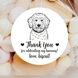 Autocollants de mariage personnalisés pour chien G