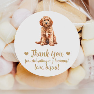 Autocollants de mariage personnalisés pour chien G