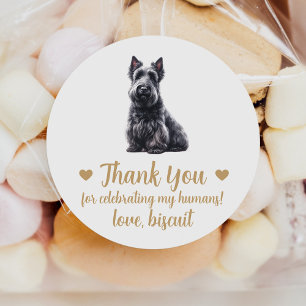 Autocollants de mariage personnalisés pour chien T