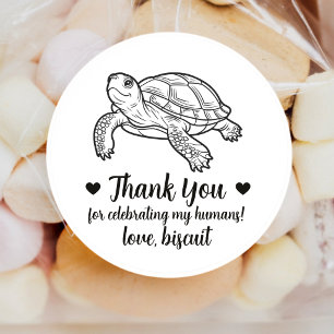 Autocollants de mariage personnalisés pour tortue
