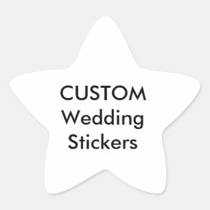 Autocollants de mariage personnalisés STAR MATTE (