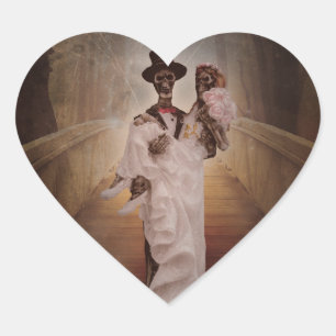 autocollants de mariée et de mariée