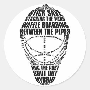 Autocollants de masque de gardien de but d'hockey