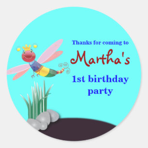 Autocollants de Merci d'anniversaire de enfant :