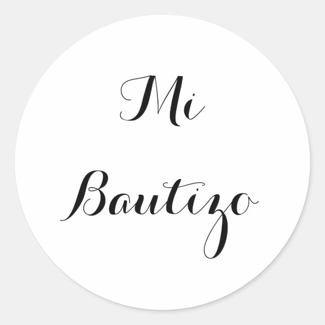 Autocollants de MI Bautizo (Devant)