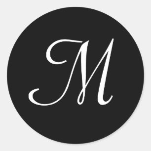Autocollants de monogramme de M