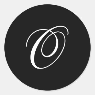 Autocollants de monogramme d'O