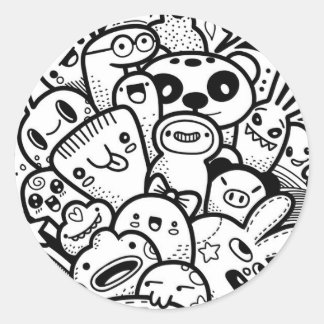 AUTOCOLLANTS DE MONSTRES JOYEUX