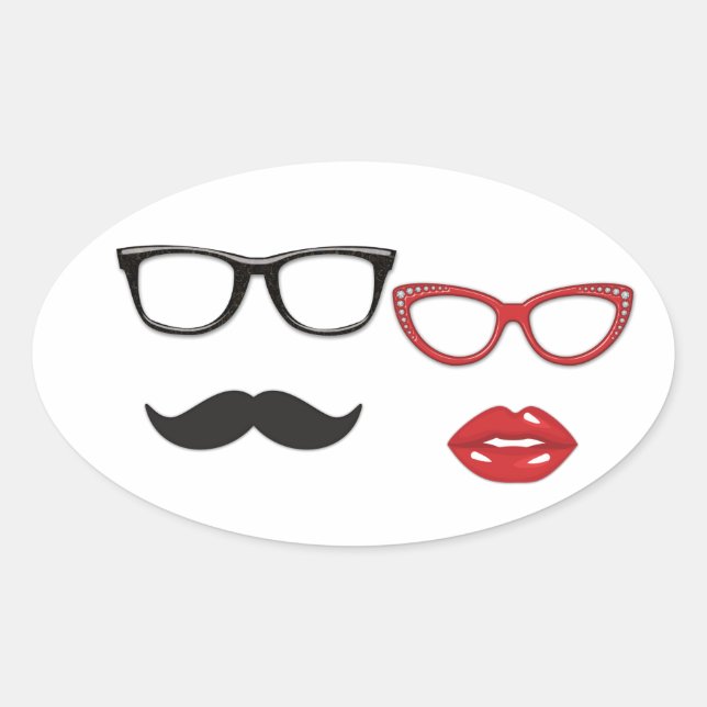 Autocollants de moustache Accessoires de Photomato (Devant)