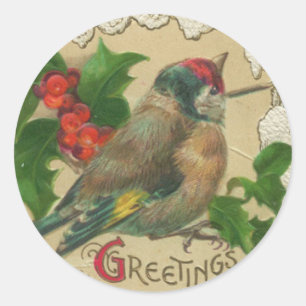 Autocollants de Noël aux oiseaux de Victoria