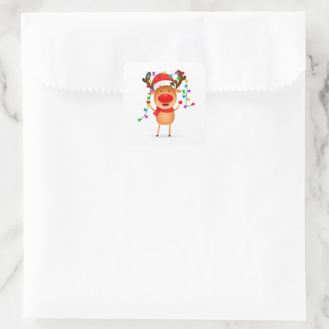 Autocollants de Noël Rudolph (Sac)