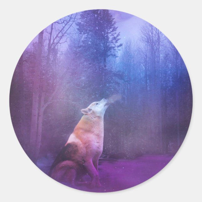 Autocollants de Noël Wolf (Devant)