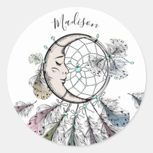 Autocollants de nom personnalisés Dreamcatcher
