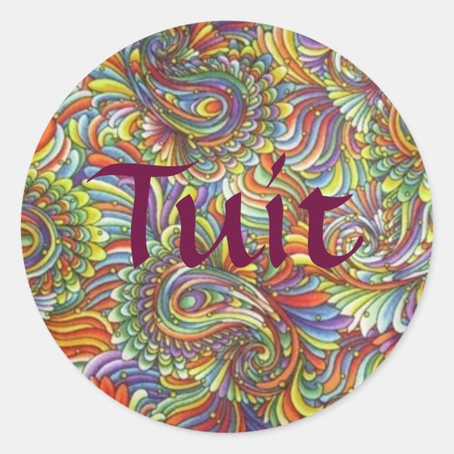 Autocollants de Paisley Tuit (Devant)