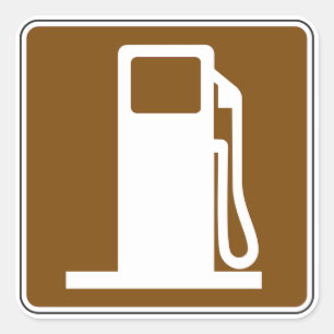 Autocollants de panneau routier d'essence