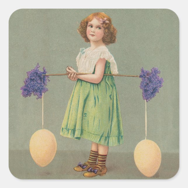 Autocollants de pâques victoriens vintages (Devant)