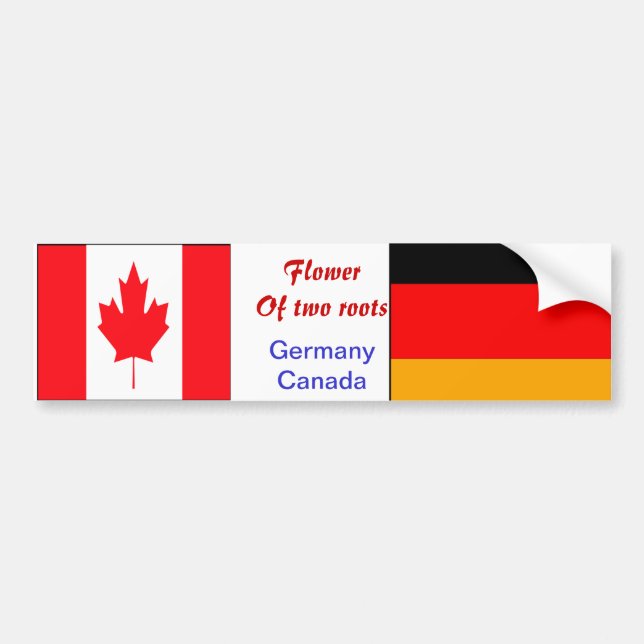 Autocollants de pare-chocs allemands-canadiens (Devant)
