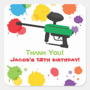 Autocollants de partie d'anniversaire de enfant de