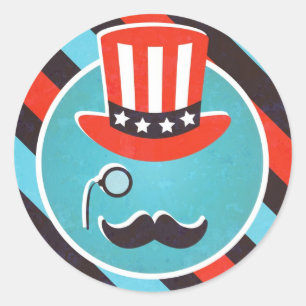 Autocollants de partie de monocle de moustache 4