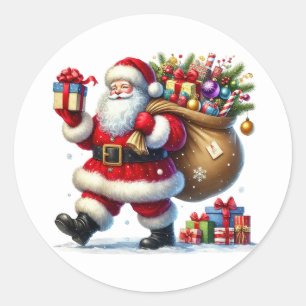 Autocollants de Père Noël