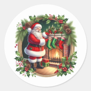 Autocollants de Père Noël