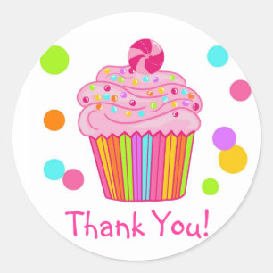 Autocollants de petit gâteau de surprise de