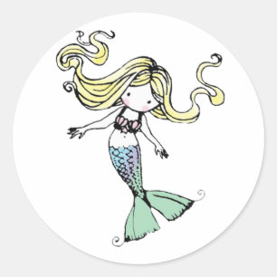 Autocollants de Petite Sirène Adorables