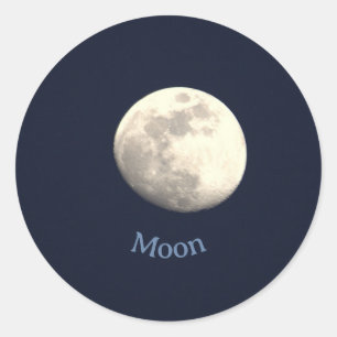 Autocollants de photo de Lune