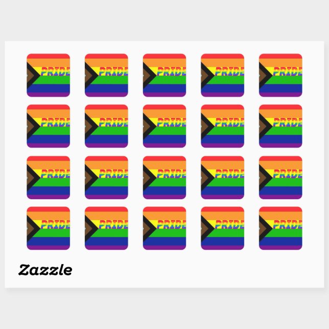 Autocollants de plaidoyer pour le progrès LGBTQ+ d (Feuille)