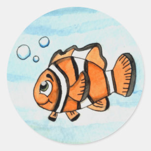 Autocollants de poisson clown