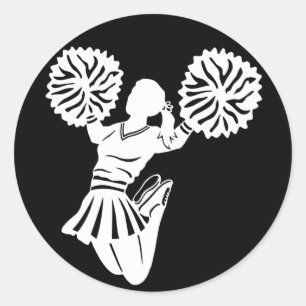 Autocollants de pom-pom girl