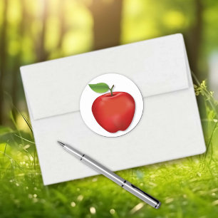 Autocollants de pomme délicieuse rouge savoureux