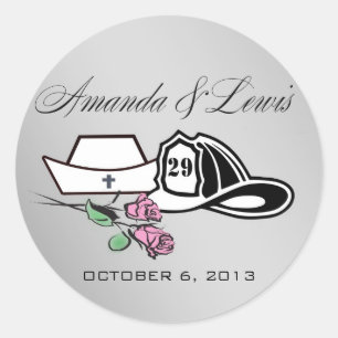 Autocollants de pompier de l'infirmière