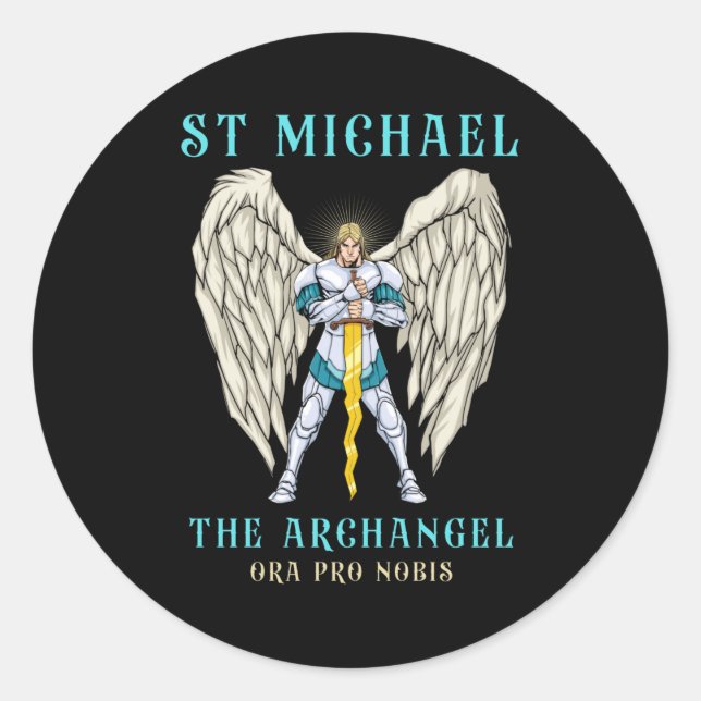 Autocollants de prière catholiques Saint Michel l' (Devant)
