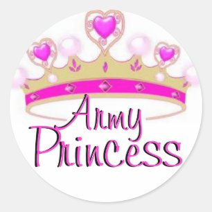 Autocollants de princesse d'armée