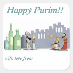 autocollants de purim