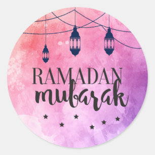 Autocollants de Ramadan Mubarak, autocollants