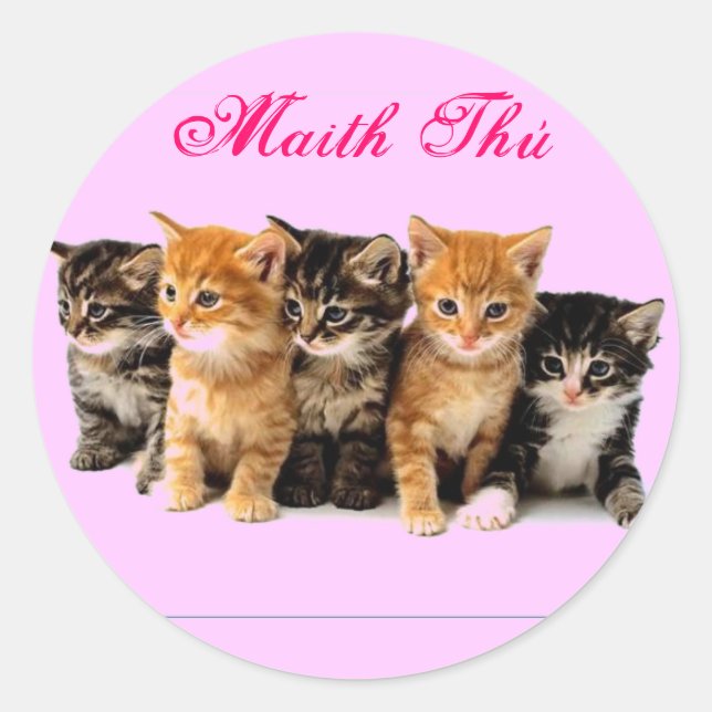 Autocollants de récompense de langue irlandaise (Devant)