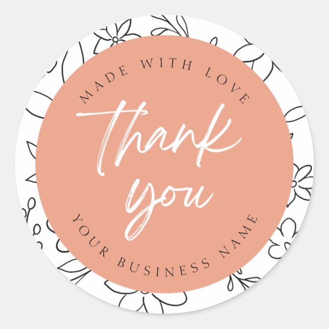 Autocollants de remerciement (Devant)