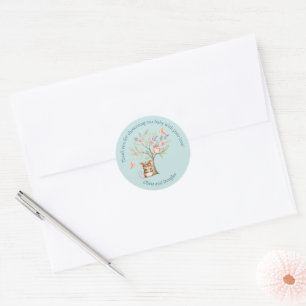 Autocollants de remerciement Baby Shower Animaux d